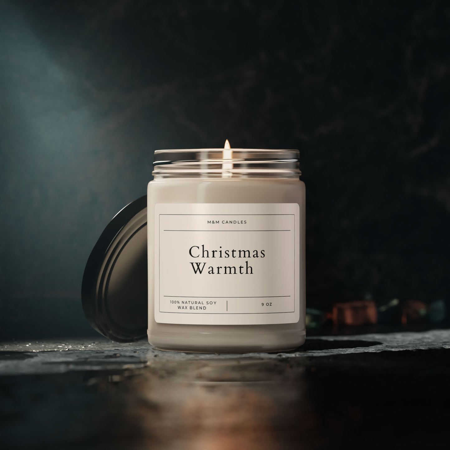 Christmas Warmth Scented Soy Candle, 9oz