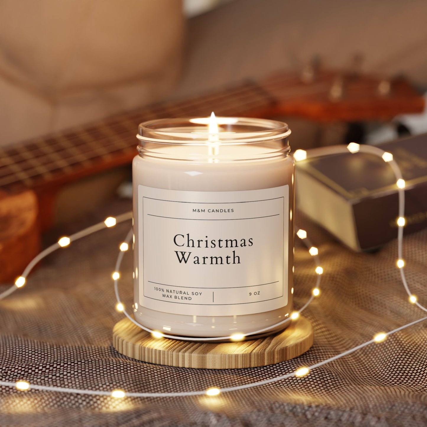 Christmas Warmth Scented Soy Candle, 9oz